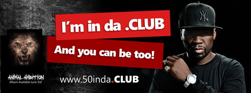 50 Cent is in the .CLUB